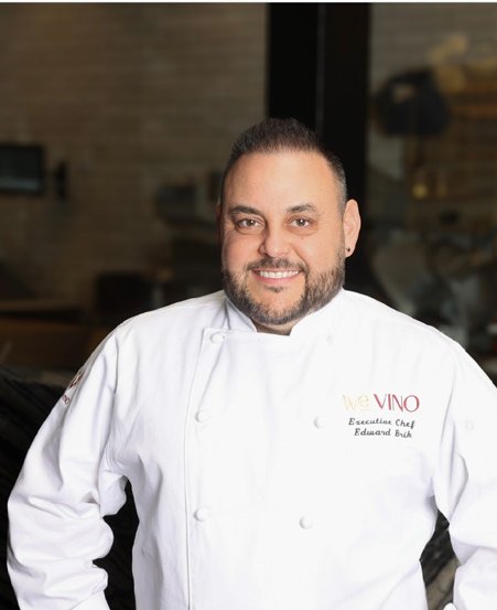 Executive Chef Edward Brik in his WeVino chef coat